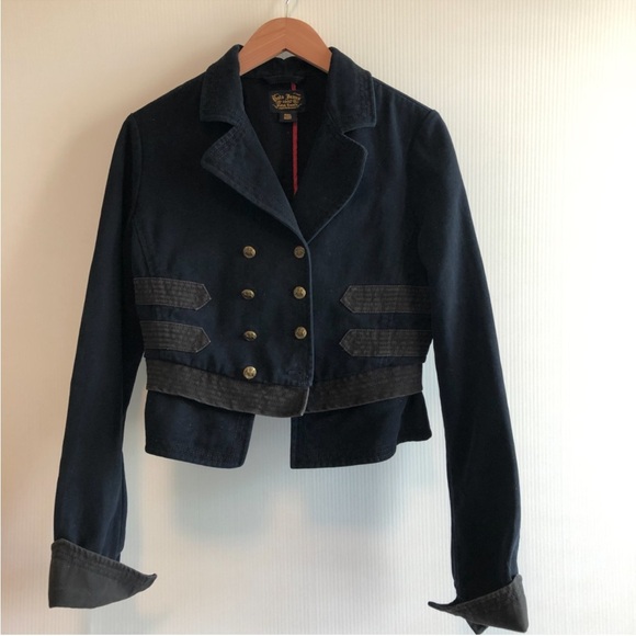 Polo Jean Ralph Lauren Large Navy Double-Breasted Women's Jacket **see note - Picture 2 of 9